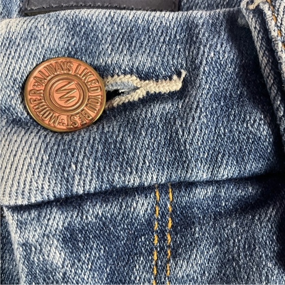 MOTHER Women’s Size 25 High Waisted Looker Ankle Fray Jeans In Big Sky - Picture 8 of 14